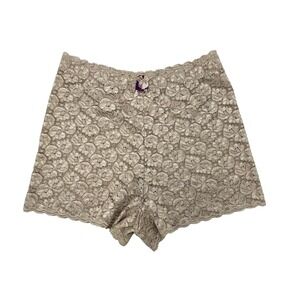 Vtg NWOT Rosa Full Lace Boy Shorts  Lingerie Vintage Cappuccino XL Panties